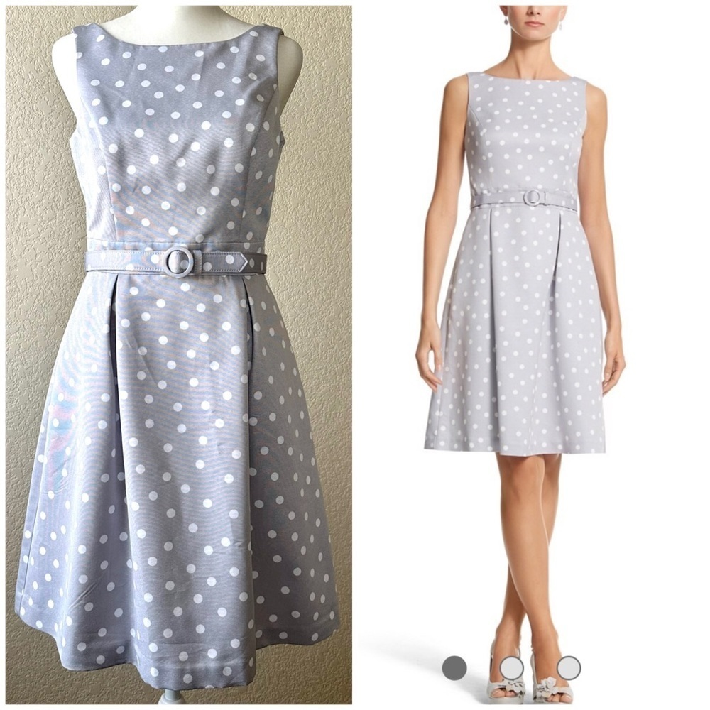 NWT White House Black Market Sleeveless Dot Print Sundress - size 0